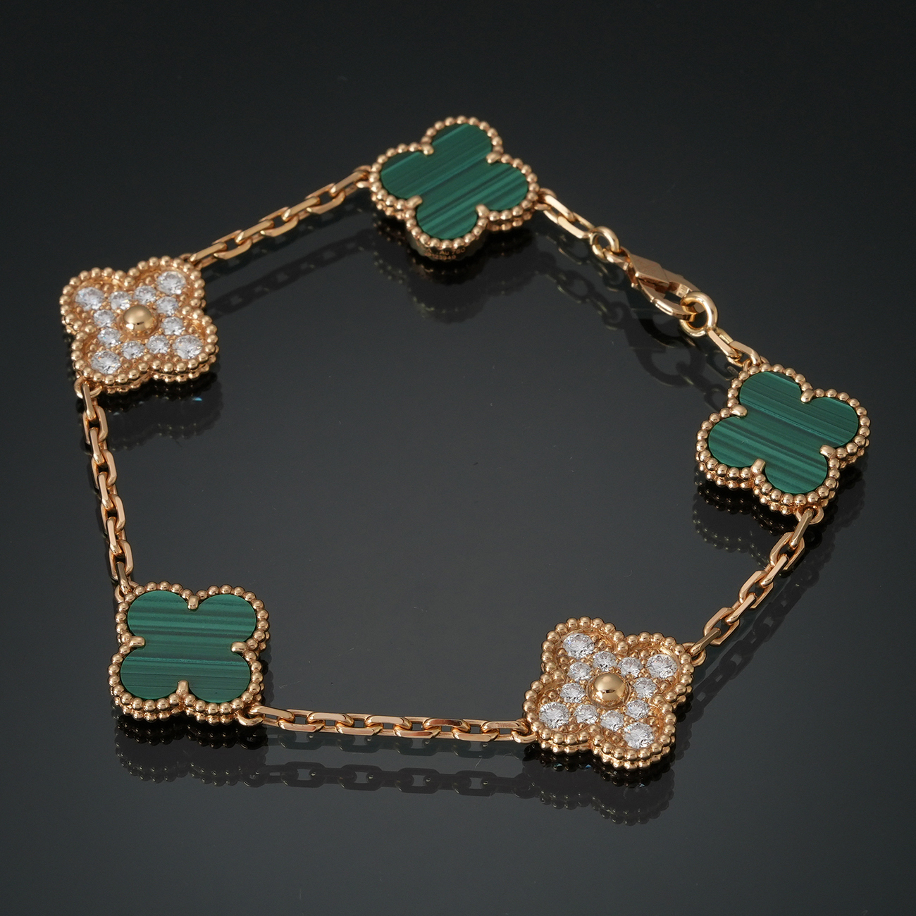 VAN CLEEF & ARPELS(USED)반클리프 VCAR07GQ00 5모티브 빈티지 알함브라 브레이슬릿